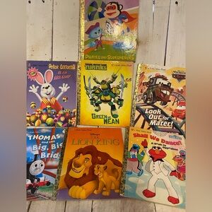 Kids Little Golden Book Bundle with Beloved Characters